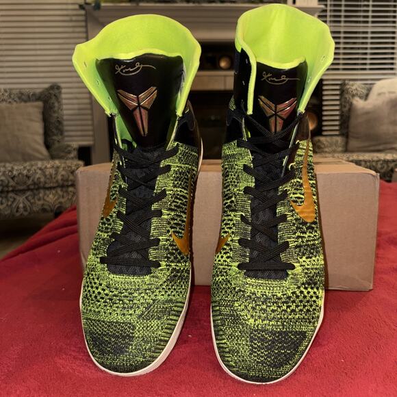 Nike Kobe IX Elite High Volt Gold Black Men’s 14 Excellent Cond No Box630847-077 main image 8